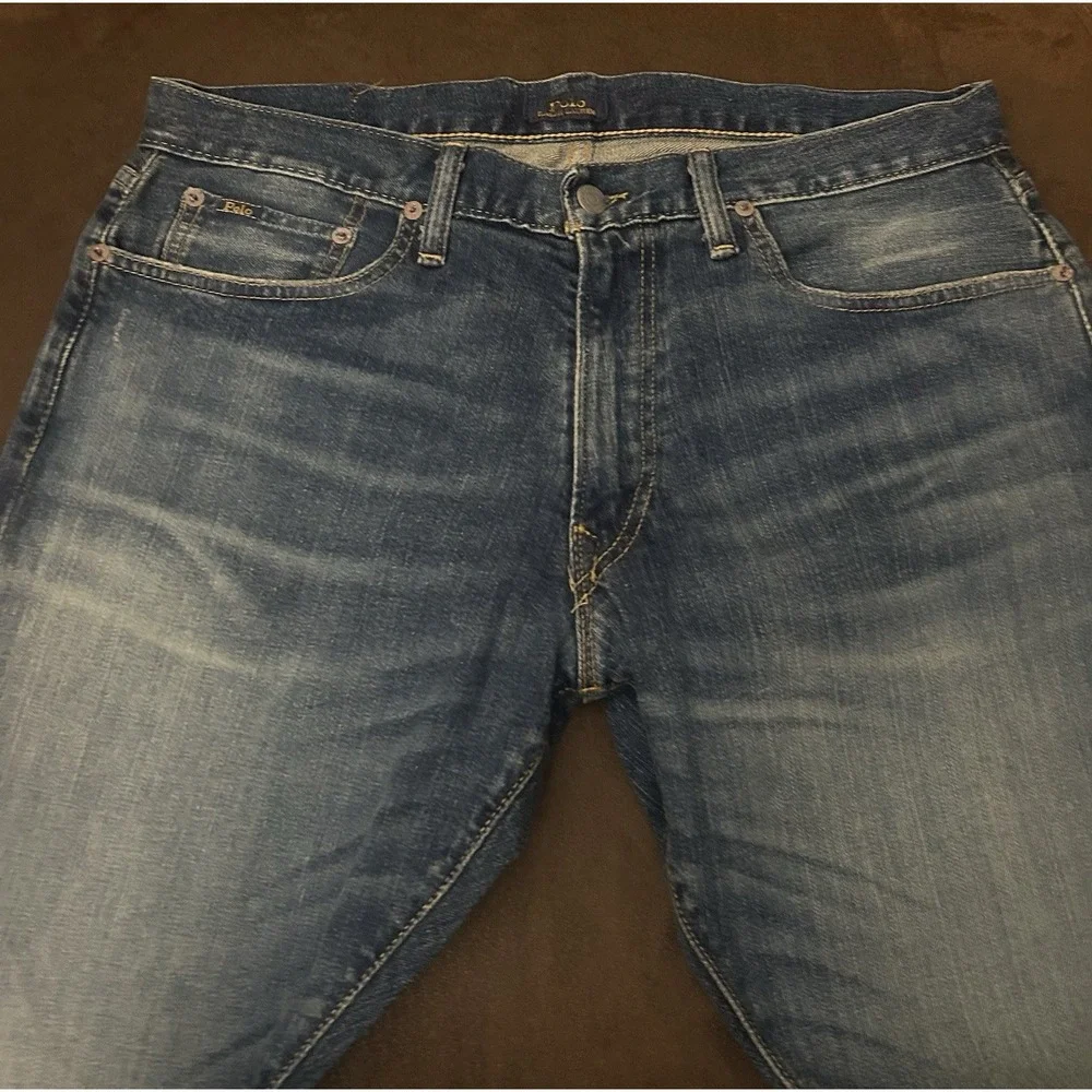 Polo Ralph Lauren Sullivan Slim Jeans Mens 34X30  Blue Stretch Denim